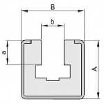 Kettenführungsprofil 10B-1 Typ BT Profil ''C10.2'' 24x30 in 2-m-Stücken ''C10-Profil bitte separat bestellen''