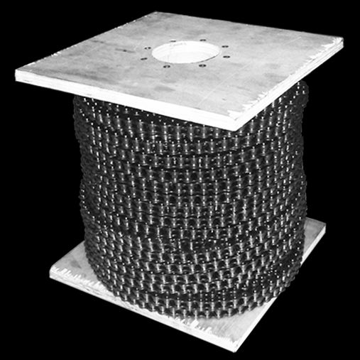 Flyerkette/leaf chain LL1644 p=25,4 Laschenkombination 4x4 plate combination 4x4 auf Haspel/on reels á 30 m