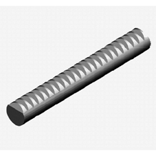 Rundzahnstange modul 1, Ø 10 mm Einbaulänge=1000 mm