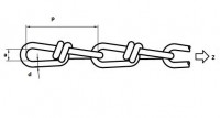Knotenkette DIN 5686 Ø 3,1 mm verzinkt